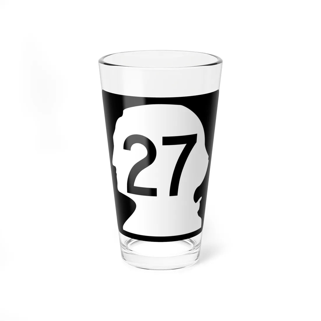 WA-27 (Washington) (Road Sign) Pint Glss 16oz 16oz - Go Mug Yourself