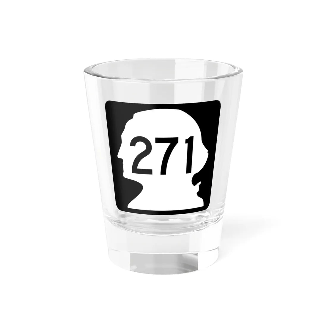 WA-271 (Washington) (Road Sign) Shot Glass 1.5oz 1.5oz - Go Mug Yourself