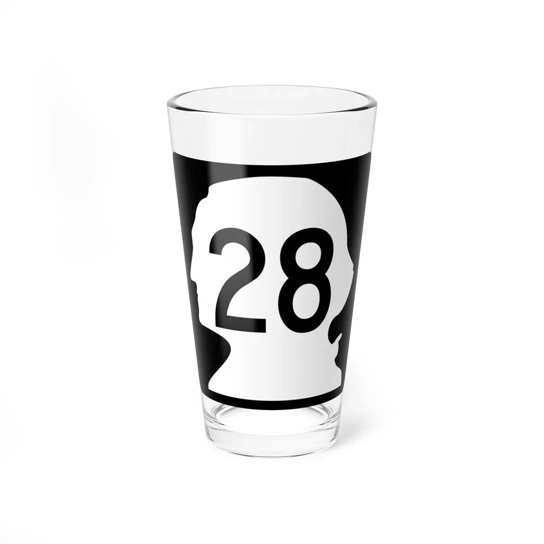 WA-28 (Washington) (Road Sign) Pint Glass 16oz 16oz - Go Mug Yourself
