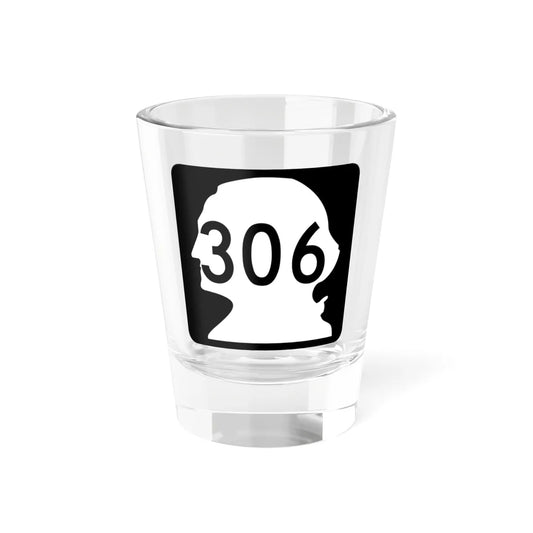 WA-306 (Washington) (Road Sign) Shot Glass 1.5oz 1.5oz - Go Mug Yourself