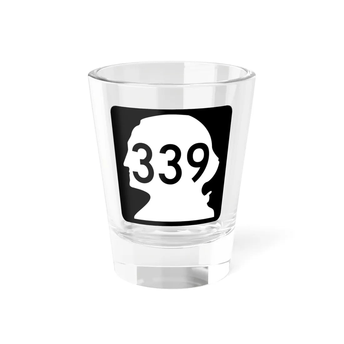 WA-339 (Washington) (Road Sign) Shot Glass 1.5oz 1.5oz - Go Mug Yourself