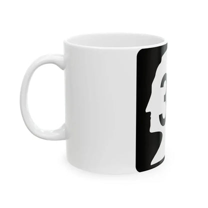 WA-35 (Washington) (Road Sign) White Coffee Mug - Go Mug Yourself