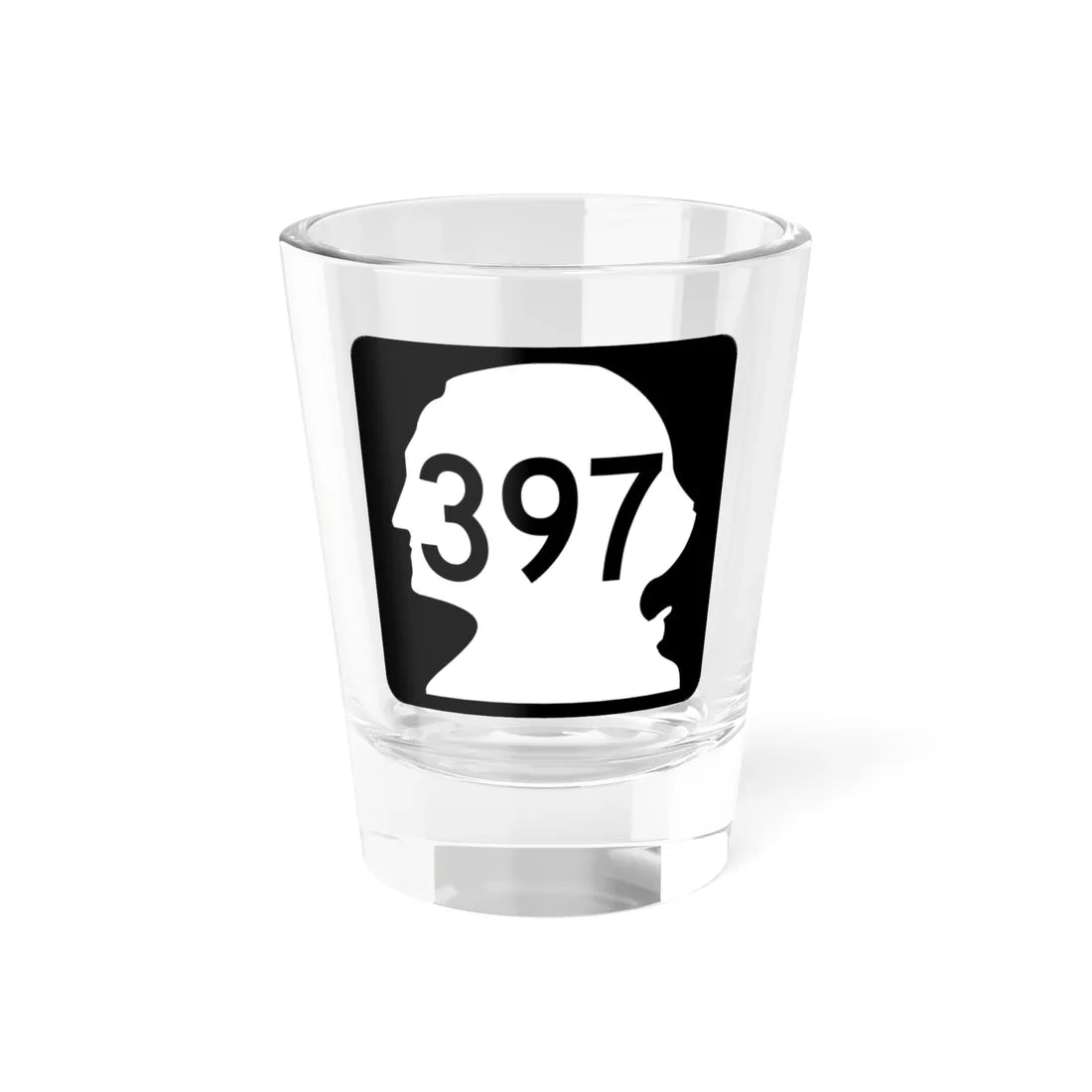 WA-397 (Washington) (Road Sign) Shot Glass 1.5oz 1.5oz - Go Mug Yourself