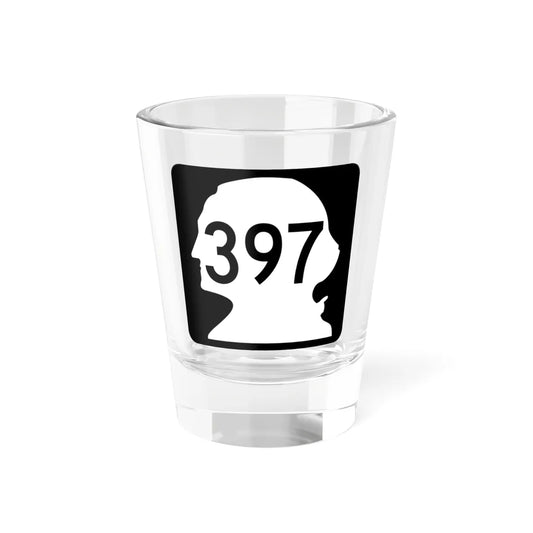 WA-397 (Washington) (Road Sign) Shot Glass 1.5oz 1.5oz - Go Mug Yourself