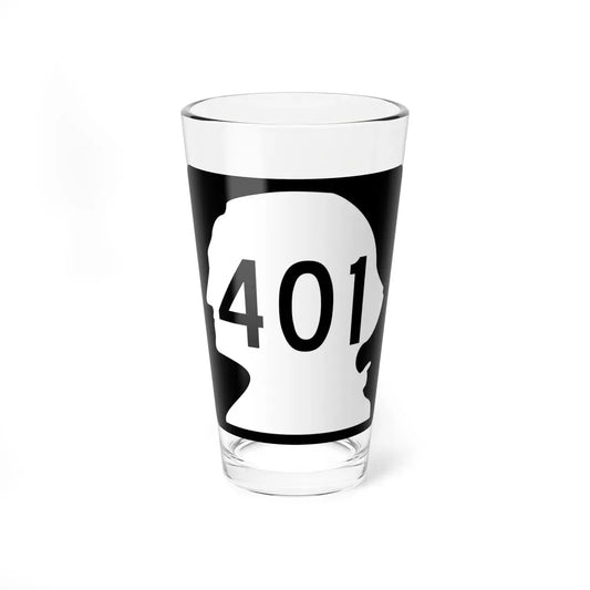 WA-401 (Washington) (Road Sign) Pint Glass 16oz 16oz - Go Mug Yourself