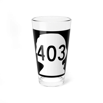 WA-403 (Washington) (Road Sign) Pint Glass 16oz 16oz - Go Mug Yourself
