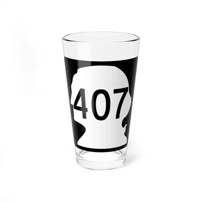 WA-407 (Washington) (Road Sign) Pint Glass 16oz 16oz - Go Mug Yourself