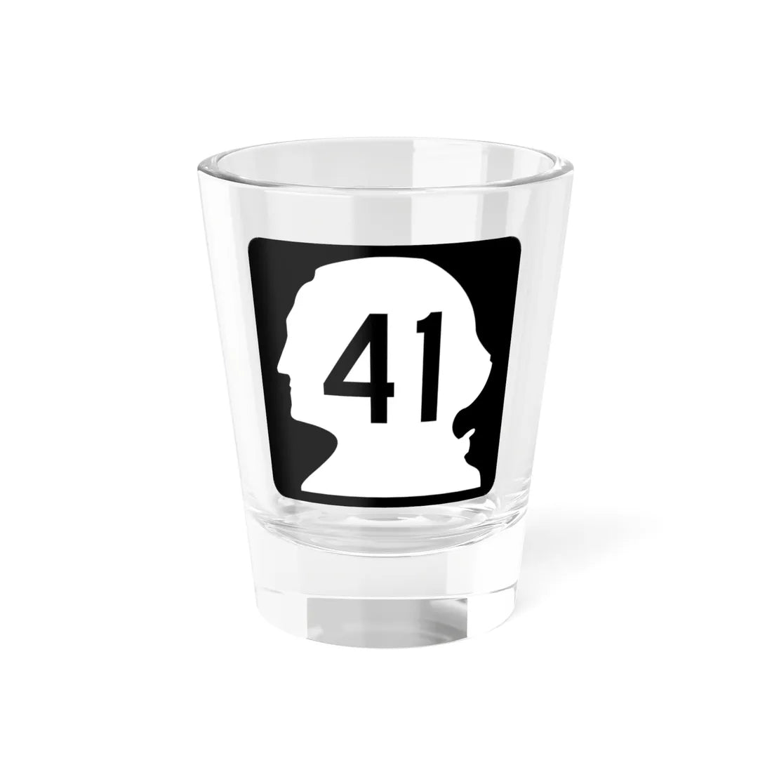 WA-41 (Washington) (Road Sign) Shot Glass 1.5oz 1.5oz - Go Mug Yourself