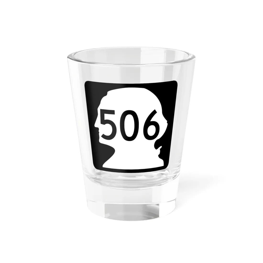 WA-506 (Washington) (Road Sign) Shot Glass 1.5oz 1.5oz - Go Mug Yourself