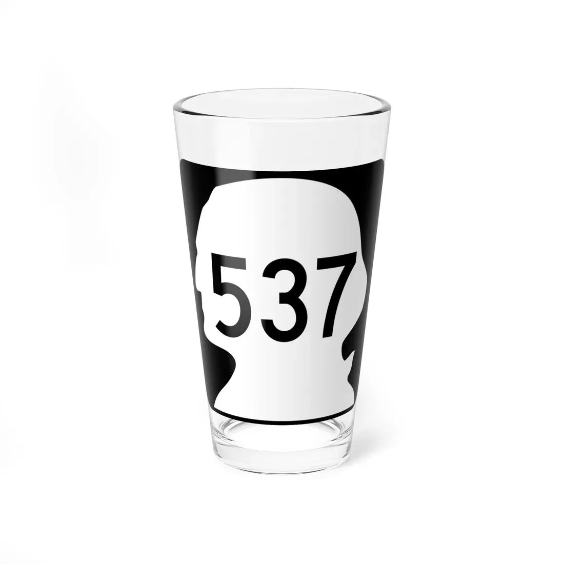 WA-537 (Washington) (Road Sign) Pint Glass 16oz 16oz - Go Mug Yourself
