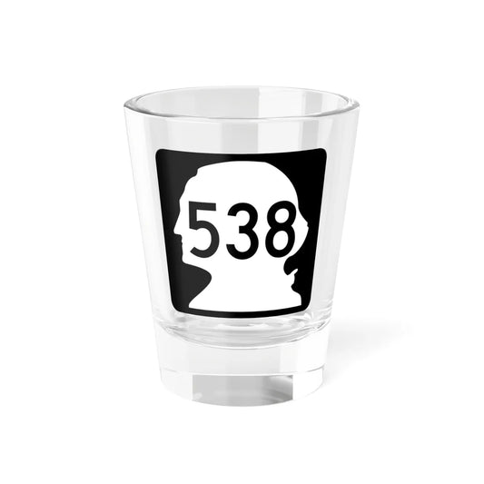 WA-538 (Washington) (Road Sign) Shot Glass 1.5oz 1.5oz - Go Mug Yourself
