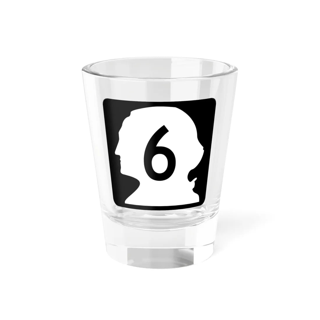 WA-6 (Washington) (Road Sign) Shot Glass 1.5oz 1.5oz - Go Mug Yourself