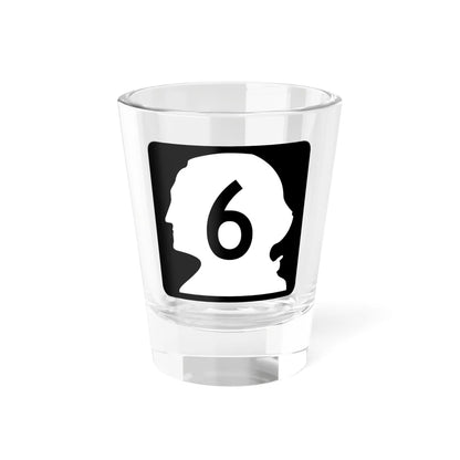 WA-6 (Washington) (Road Sign) Shot Glass 1.5oz 1.5oz - Go Mug Yourself