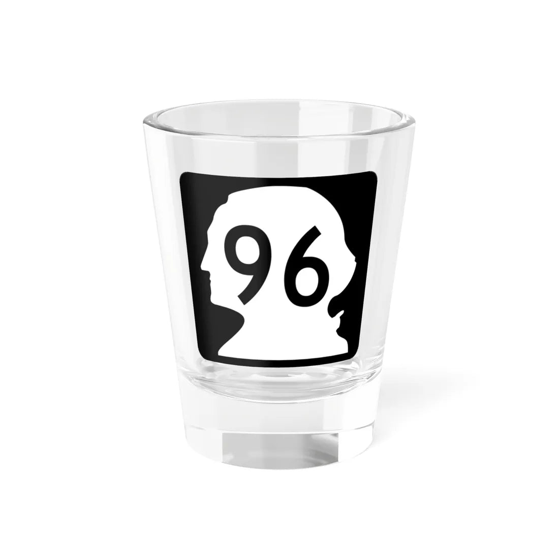 WA-96 (Washington) (Road Sign) Shot Glass 1.5oz 1.5oz - Go Mug Yourself