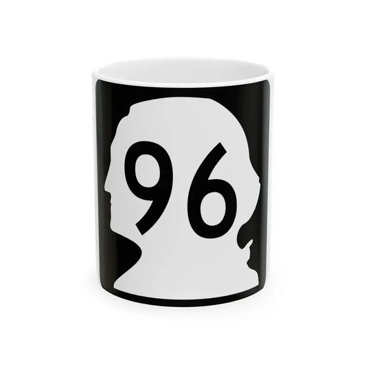WA-96 (Washington) (Road Sign) White Coffee Mug 11oz - Go Mug Yourself