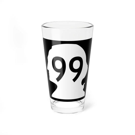WA-99 (Washington) (Road Sign) Pint Glss 16oz 16oz - Go Mug Yourself