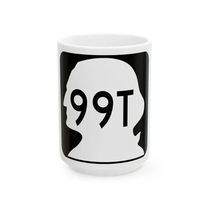 WA-99T (Washington) (Road Sign) White Coffee Mug 15oz - Go Mug Yourself
