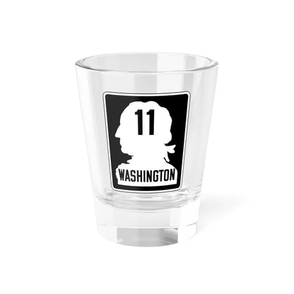 WA-PSH11 (Washington) (Road Sign) Shot Glass 1.5oz 1.5oz - Go Mug Yourself