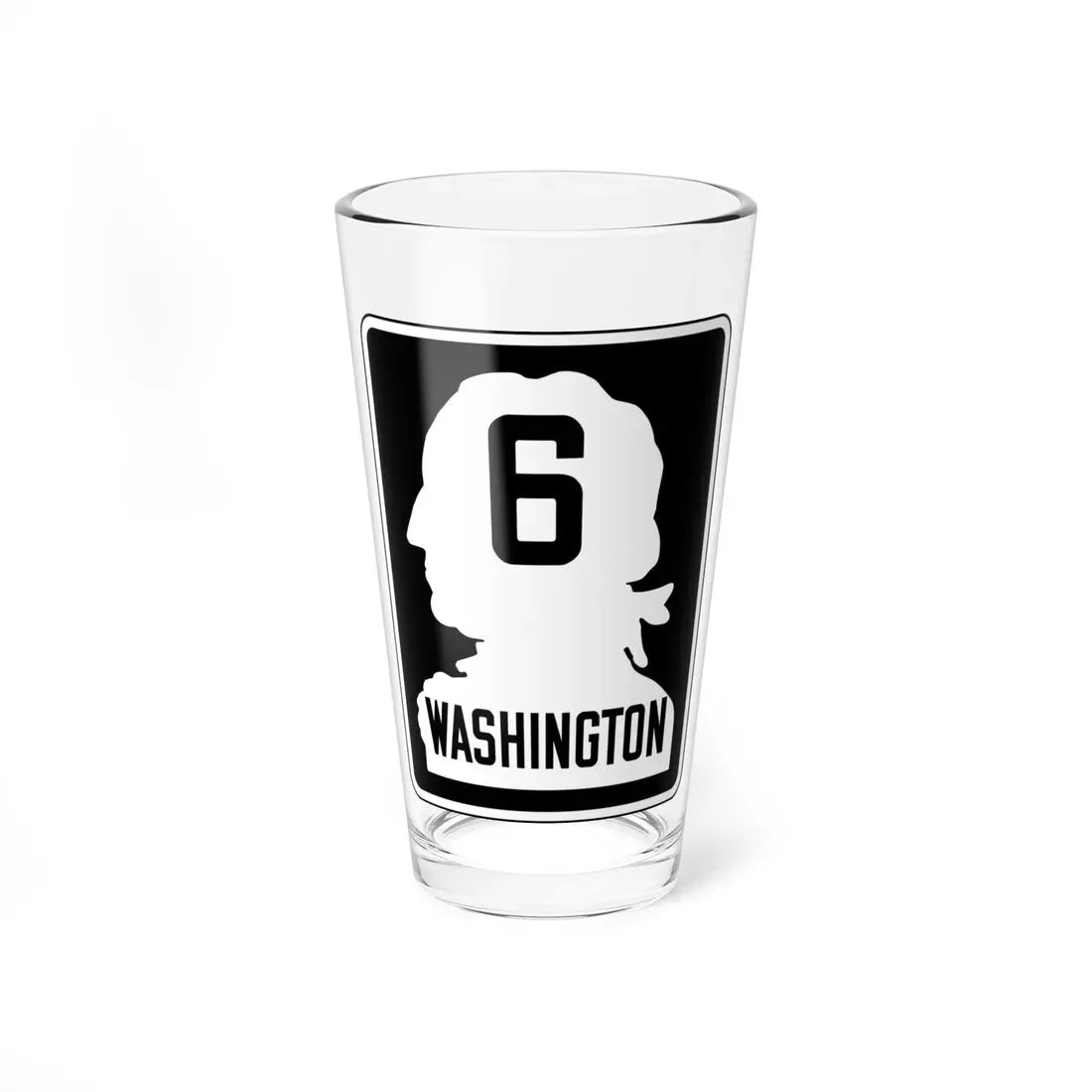 WA-PSH6 (Washington) (Road Sign) Pint Glass 16oz 16oz - Go Mug Yourself