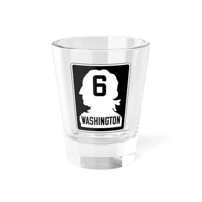 WA-PSH6 (Washington) (Road Sign) Shot Glass 1.5oz - Go Mug Yourself