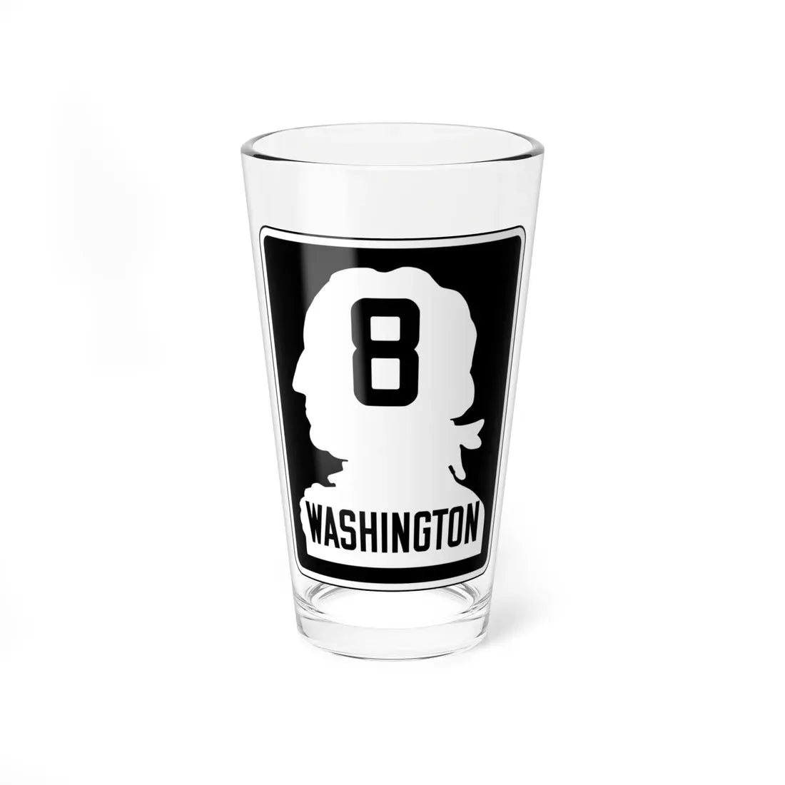 WA-PSH8 (Washington) (Road Sign) Pint Glass 16oz 16oz - Go Mug Yourself