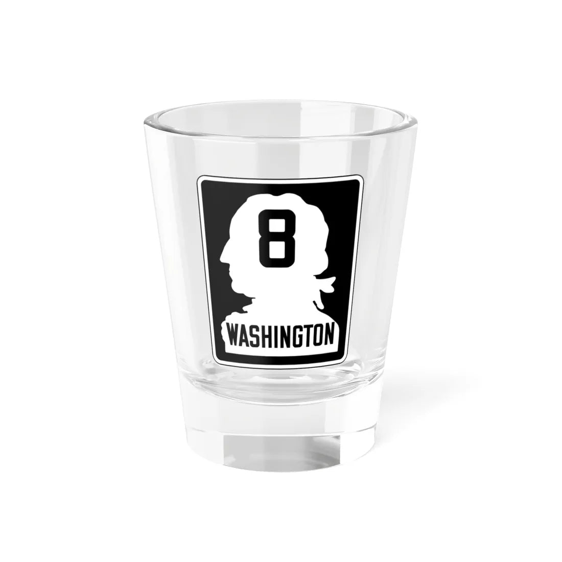 WA-PSH8 (Washington) (Road Sign) Shot Glass 1.5oz 1.5oz - Go Mug Yourself
