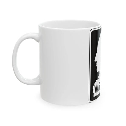 WA-SSH1-I (Washington) (Road Sign) White Coffee Mug - Go Mug Yourself