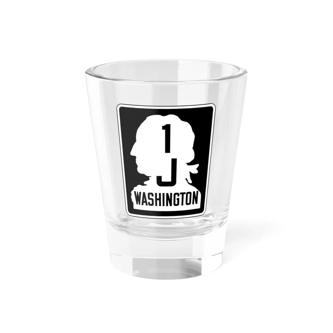 WA-SSH1-J (Washington) (Road Sign) Shot Glass 1.5oz 1.5oz - Go Mug Yourself