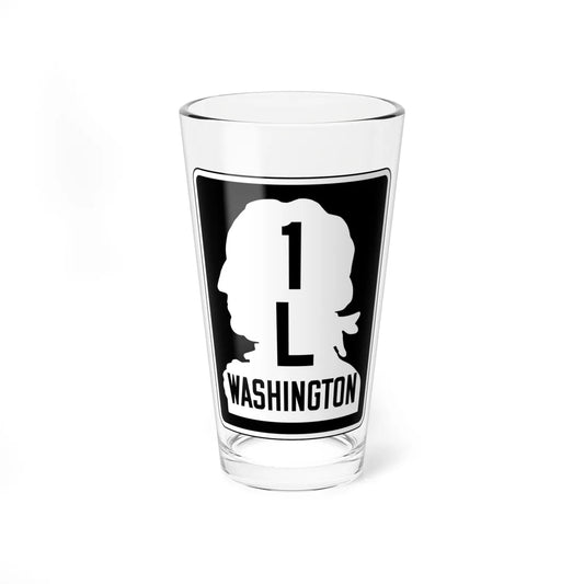 WA-SSH1-L (Washington) (Road Sign) Pint Glss 16oz 16oz - Go Mug Yourself