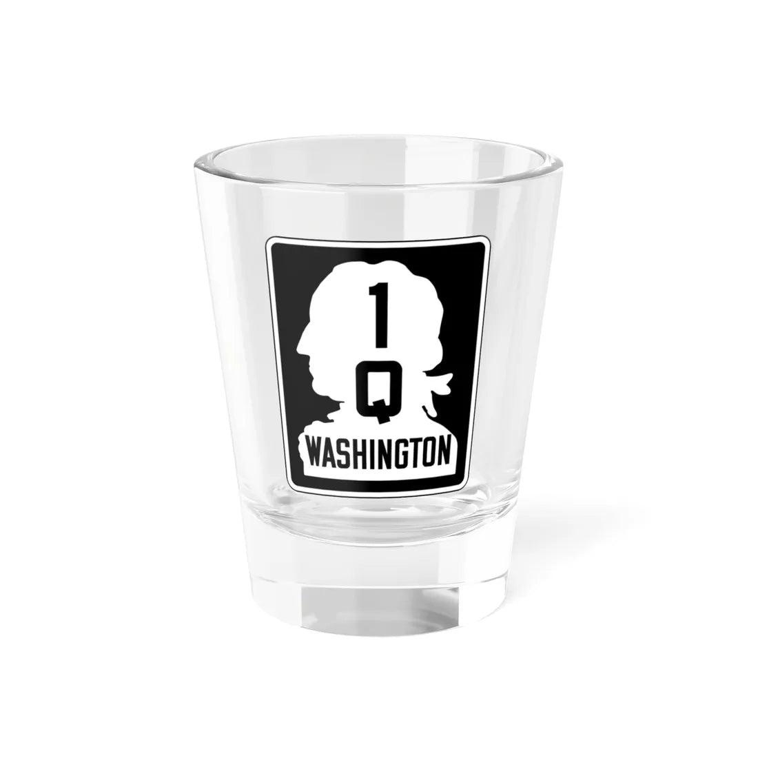 WA-SSH1-Q (Washington) (Road Sign) Shot Glass 1.5oz 1.5oz - Go Mug Yourself