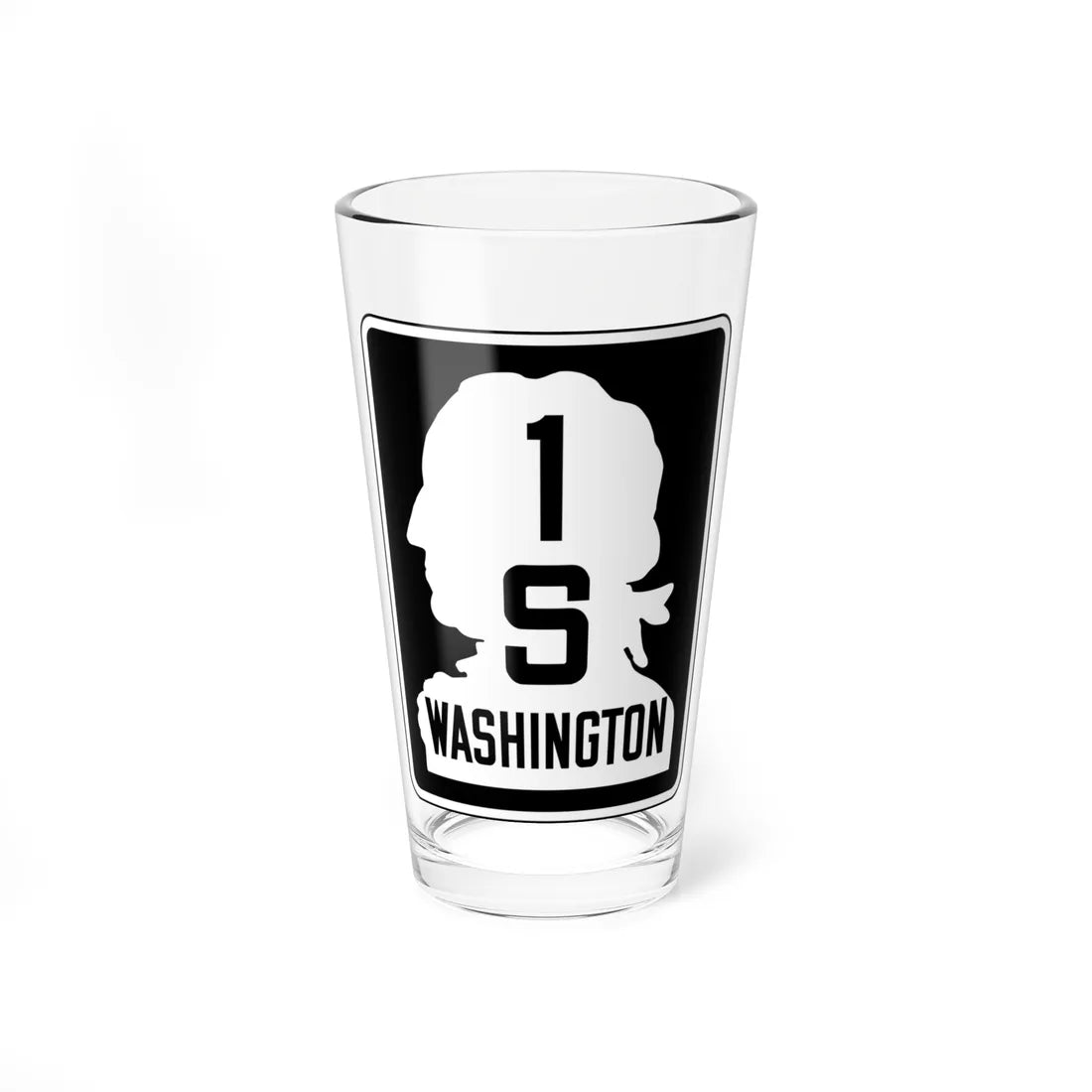 WA-SSH1-S (Washington) (Road Sign) Pint Glss 16oz 16oz - Go Mug Yourself