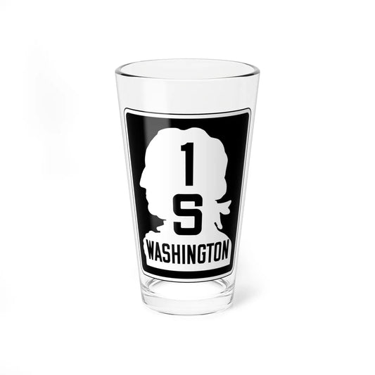 WA-SSH1-S (Washington) (Road Sign) Pint Glss 16oz 16oz - Go Mug Yourself