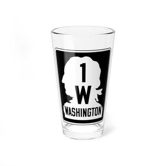 WA-SSH1-W (Washington) (Road Sign) Pint Glss 16oz 16oz - Go Mug Yourself