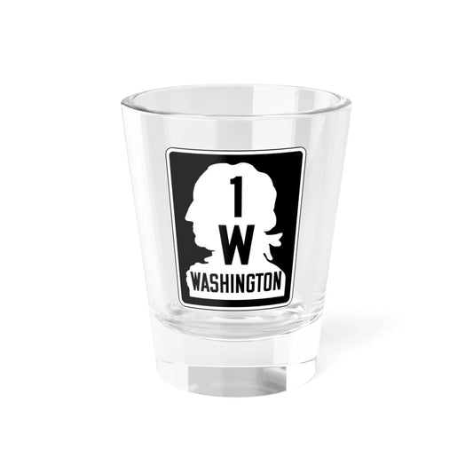 WA-SSH1-W (Washington) (Road Sign) Shot Glass 1.5oz 1.5oz - Go Mug Yourself