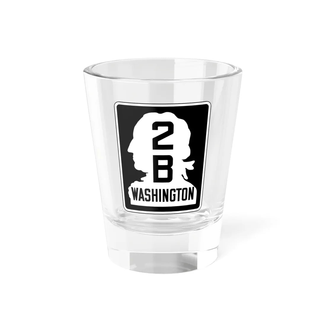 WA-SSH2-B (Washington) (Road Sign) Shot Glass 1.5oz 1.5oz - Go Mug Yourself