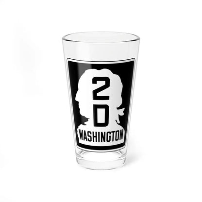 WA-SSH2-D (Washington) (Road Sign) Pint Glass 16oz 16oz - Go Mug Yourself