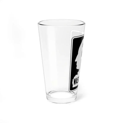 WA-SSH2-F (Washington) (Road Sign) Pint Glass 16oz - Go Mug Yourself