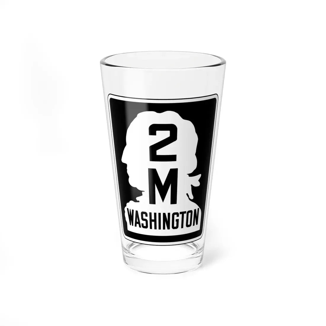 WA-SSH2-M (Washington) (Road Sign) Pint Glass 16oz 16oz - Go Mug Yourself