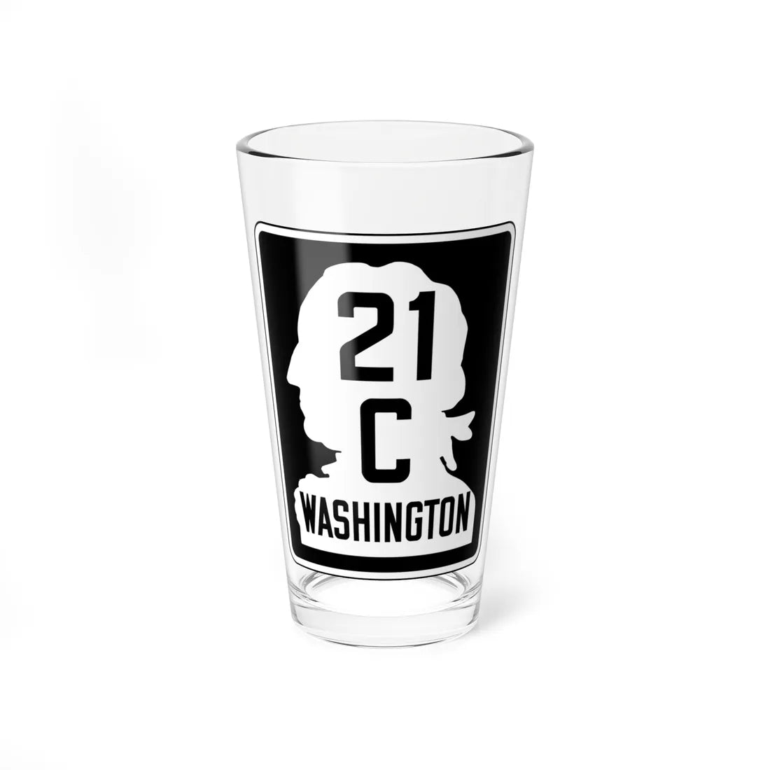 WA-SSH21-C (Washington) (Road Sign) Pint Glss 16oz 16oz - Go Mug Yourself