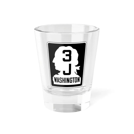 WA-SSH3-J (Washington) (Road Sign) Shot Glass 1.5oz 1.5oz - Go Mug Yourself