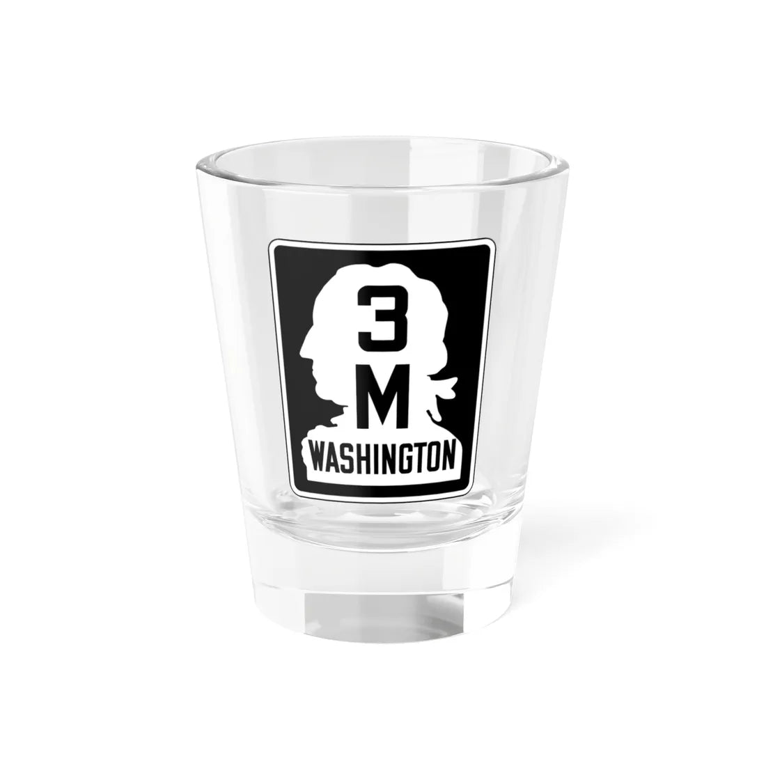 WA-SSH3-M (Washington) (Road Sign) Shot Glass 1.5oz 1.5oz - Go Mug Yourself