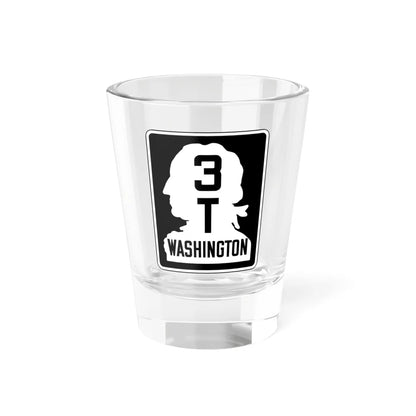 WA-SSH3-T (Washington) (Road Sign) Shot Glass 1.5oz 1.5oz - Go Mug Yourself