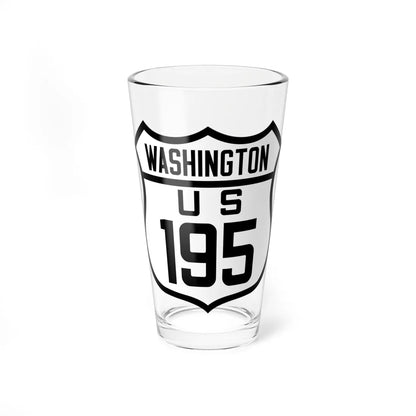 WA-US195 (Washington) (Road Sign) Pint Glss 16oz 16oz - Go Mug Yourself