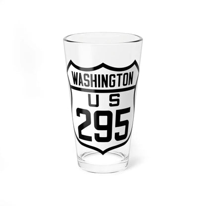 WA-US295 (Washington) (Road Sign) Pint Glass 16oz 16oz - Go Mug Yourself