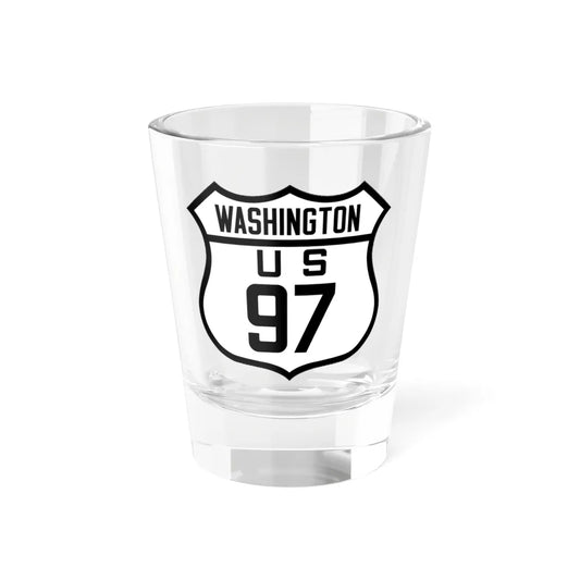 WA-US97 (Washington) (Road Sign) Shot Glass 1.5oz 1.5oz - Go Mug Yourself