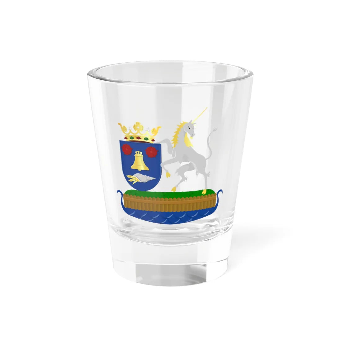 Waadhoeke wapen  foarstel 2016 (Netherlands) (Coat of Arms) Shot Glass 1.5oz 1.5oz - Go Mug Yourself