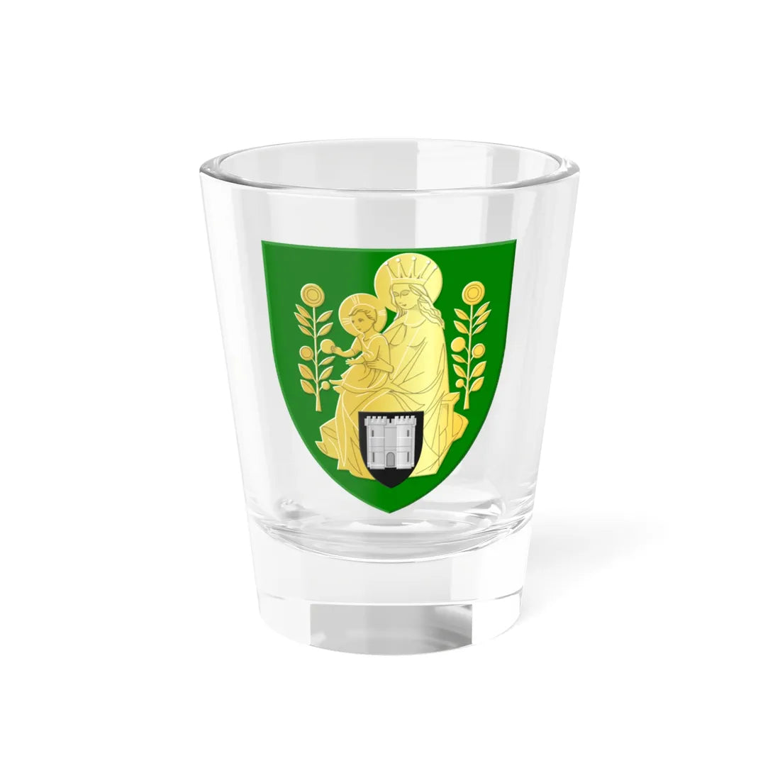 Waarschoot wapen (Belgium) (Coat of Arms) Shot Glass 1.5oz 1.5oz - Go Mug Yourself