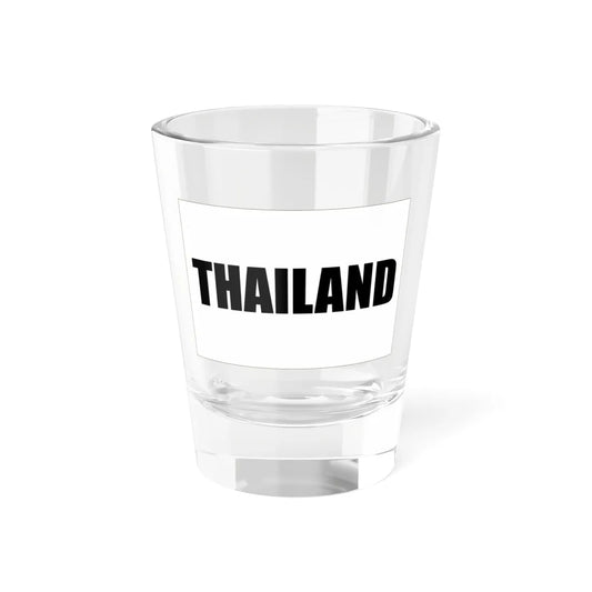 WADA - White flag with Thailand text (Thailand) Shot Glass 1.5oz 1.5oz - Go Mug Yourself