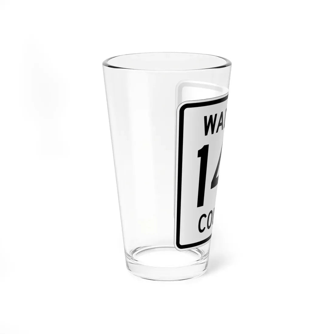Wadena County 144 MN (Minnesota) (Road Sign) Pint Glass 16oz - Go Mug Yourself