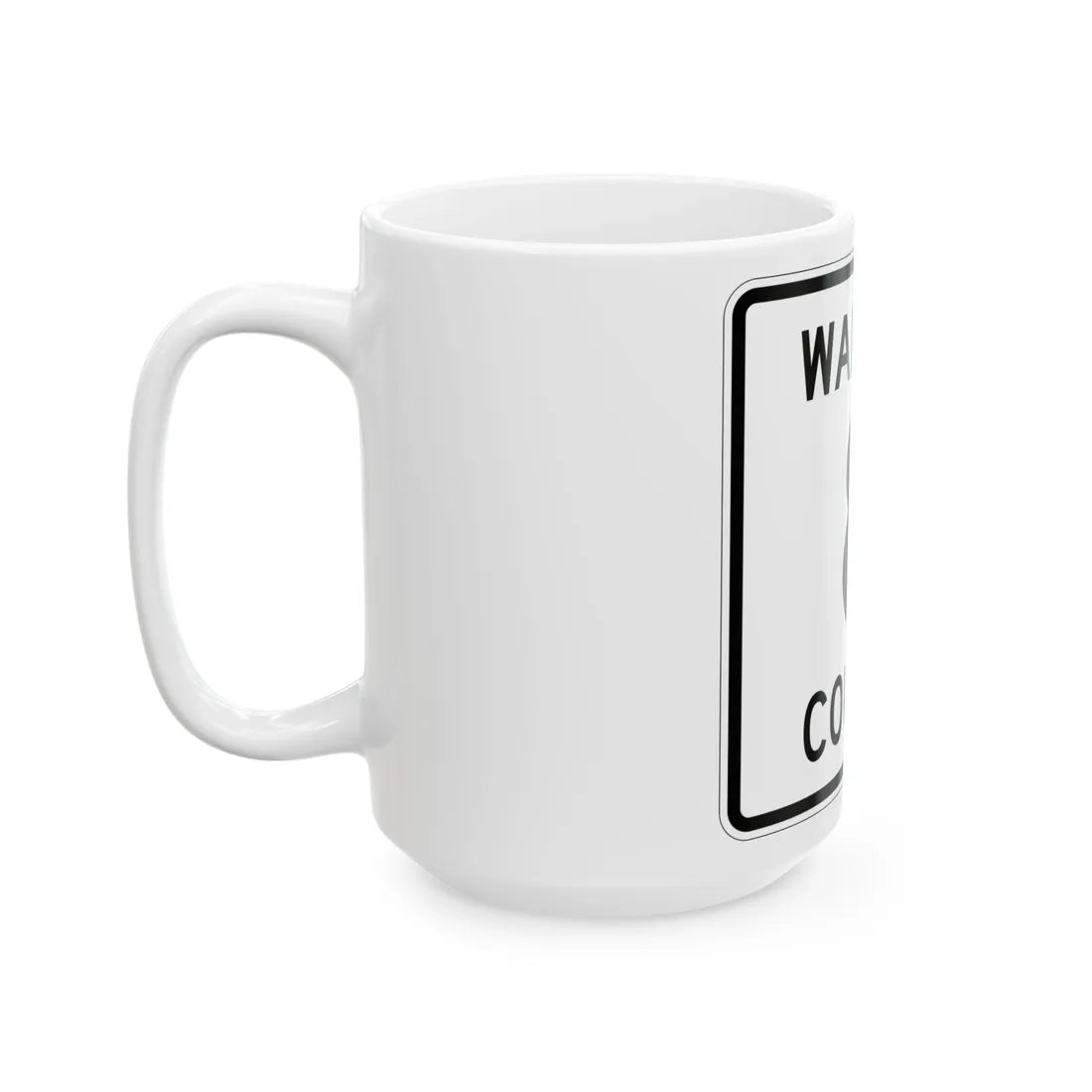 Wadena County 8 MN (Minnesota) (Road Sign) White Coffee Mug - Go Mug Yourself
